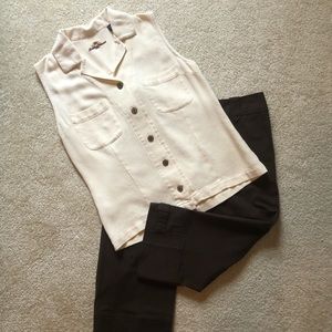 Loft 00P capris/Tommy Bahama XS shirt